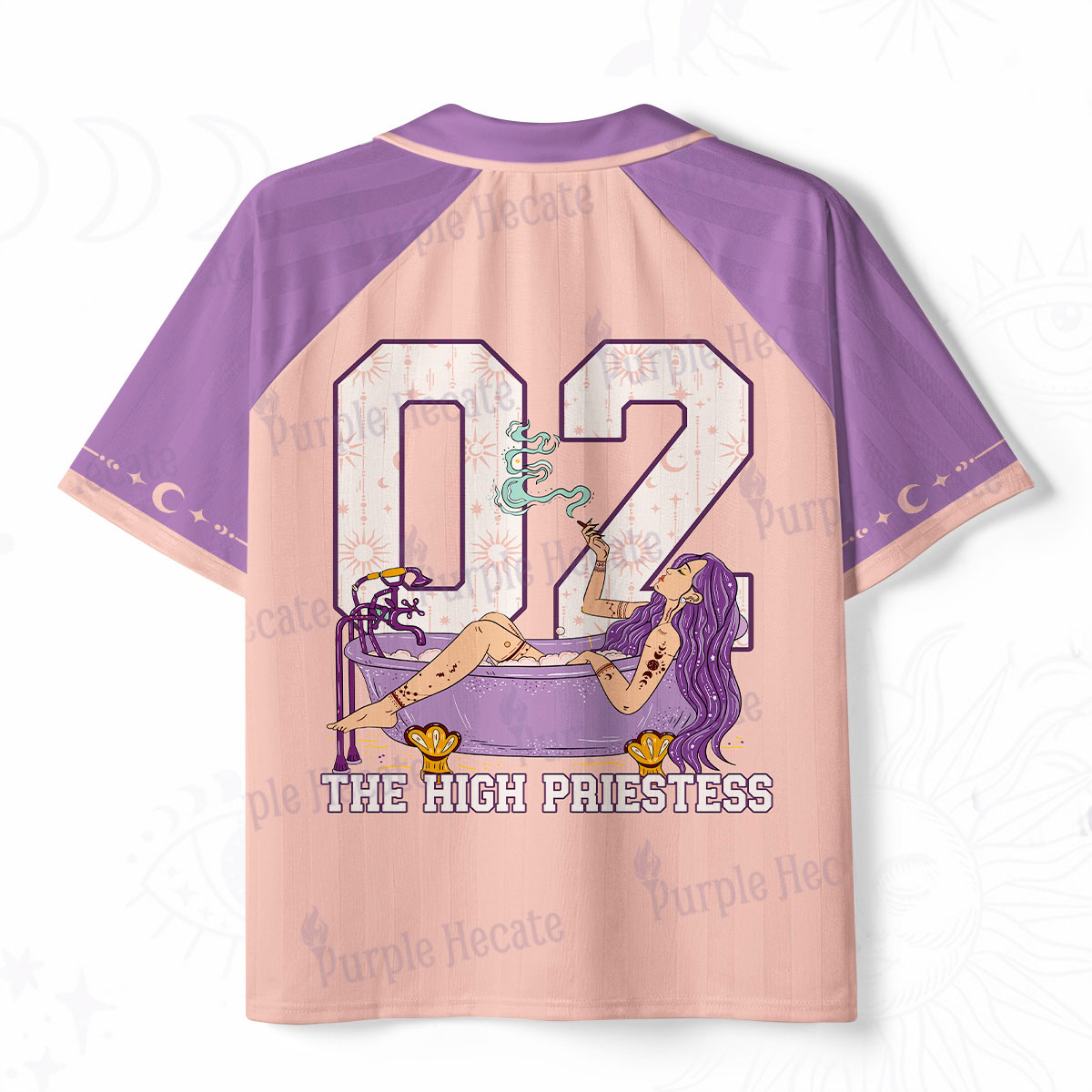 Purplehecate The High Priestess Polo Collar Unisex Jersey