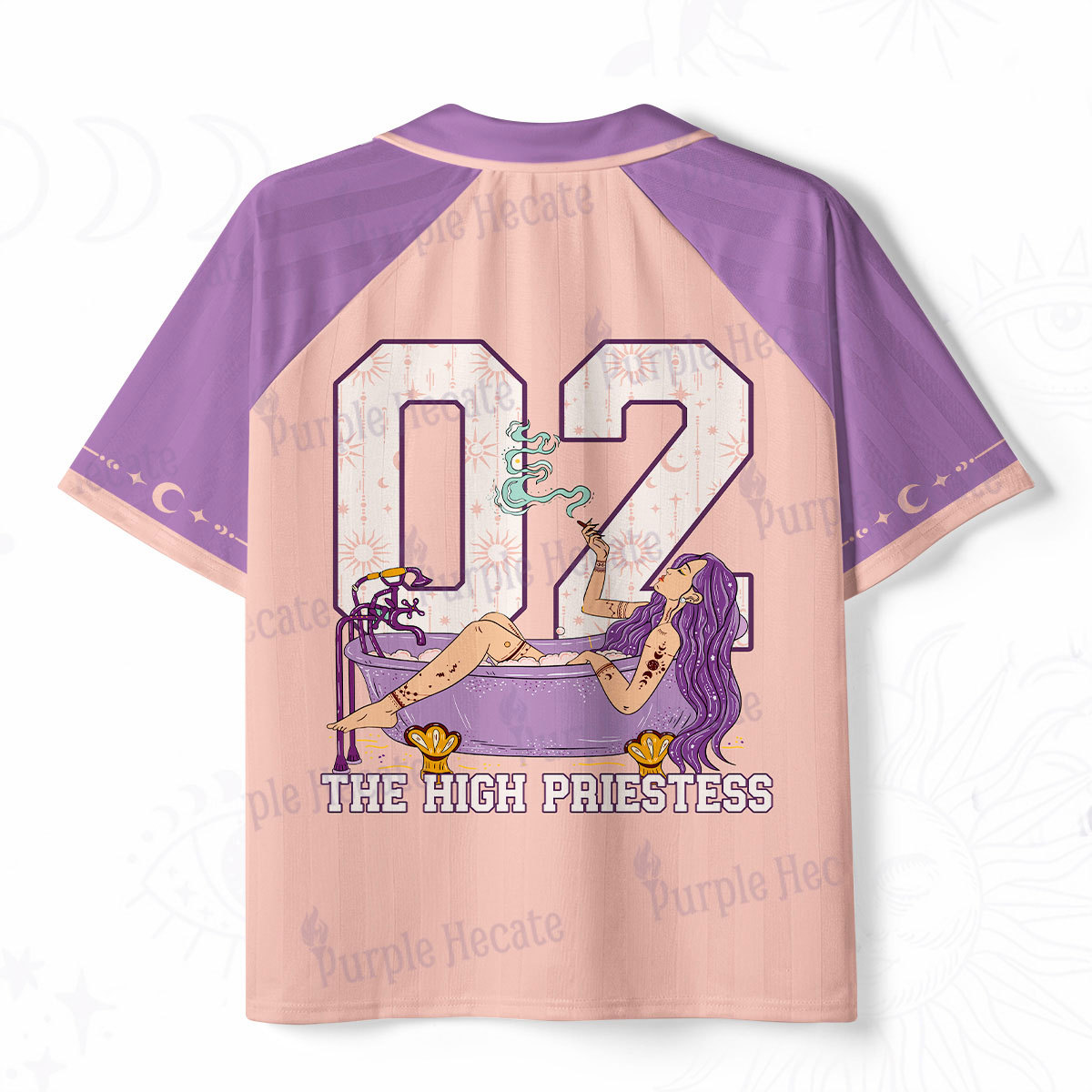 Purplehecate The High Priestess Polo Collar Unisex Jersey