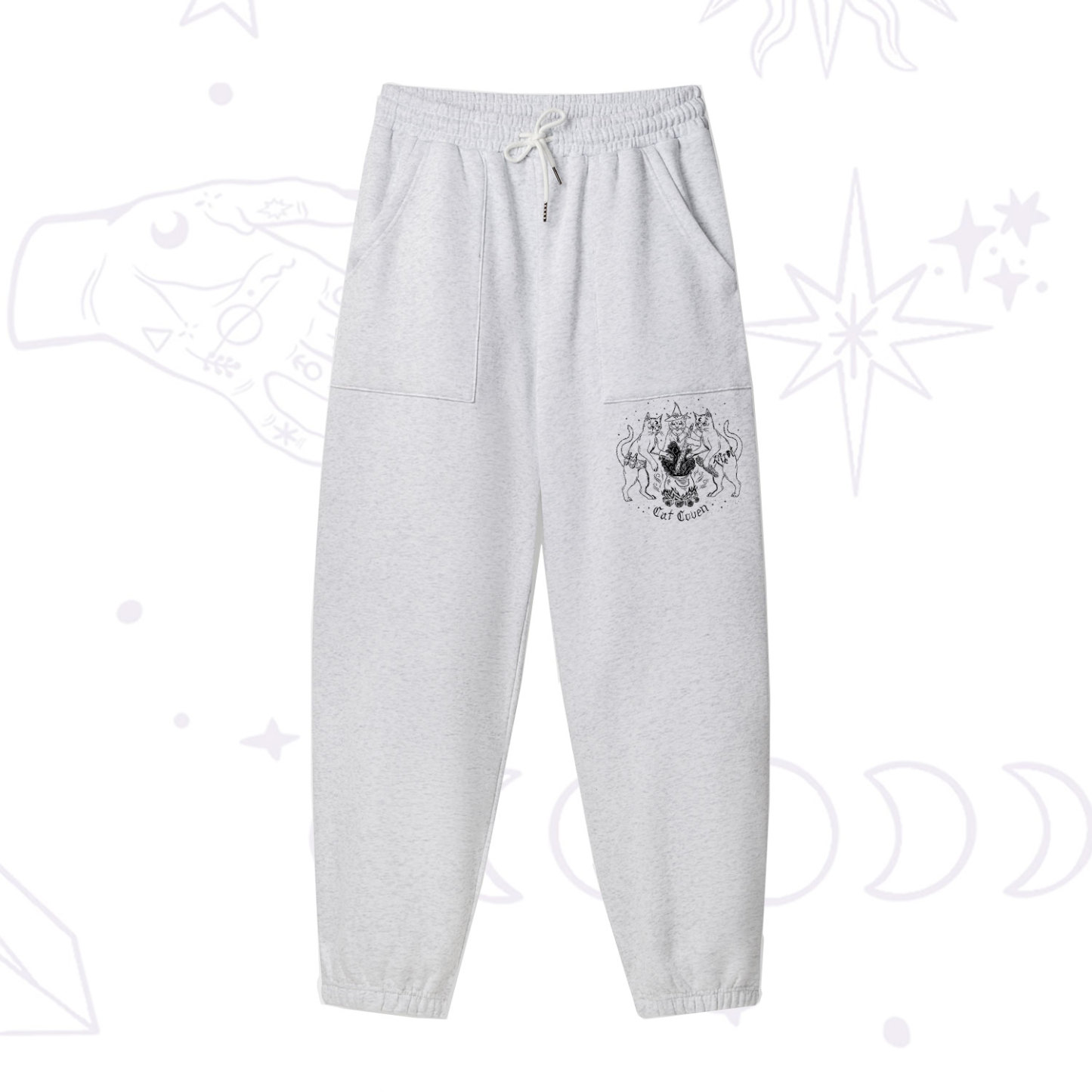 Purplehecate Cat Coven Fleece Sweatpants