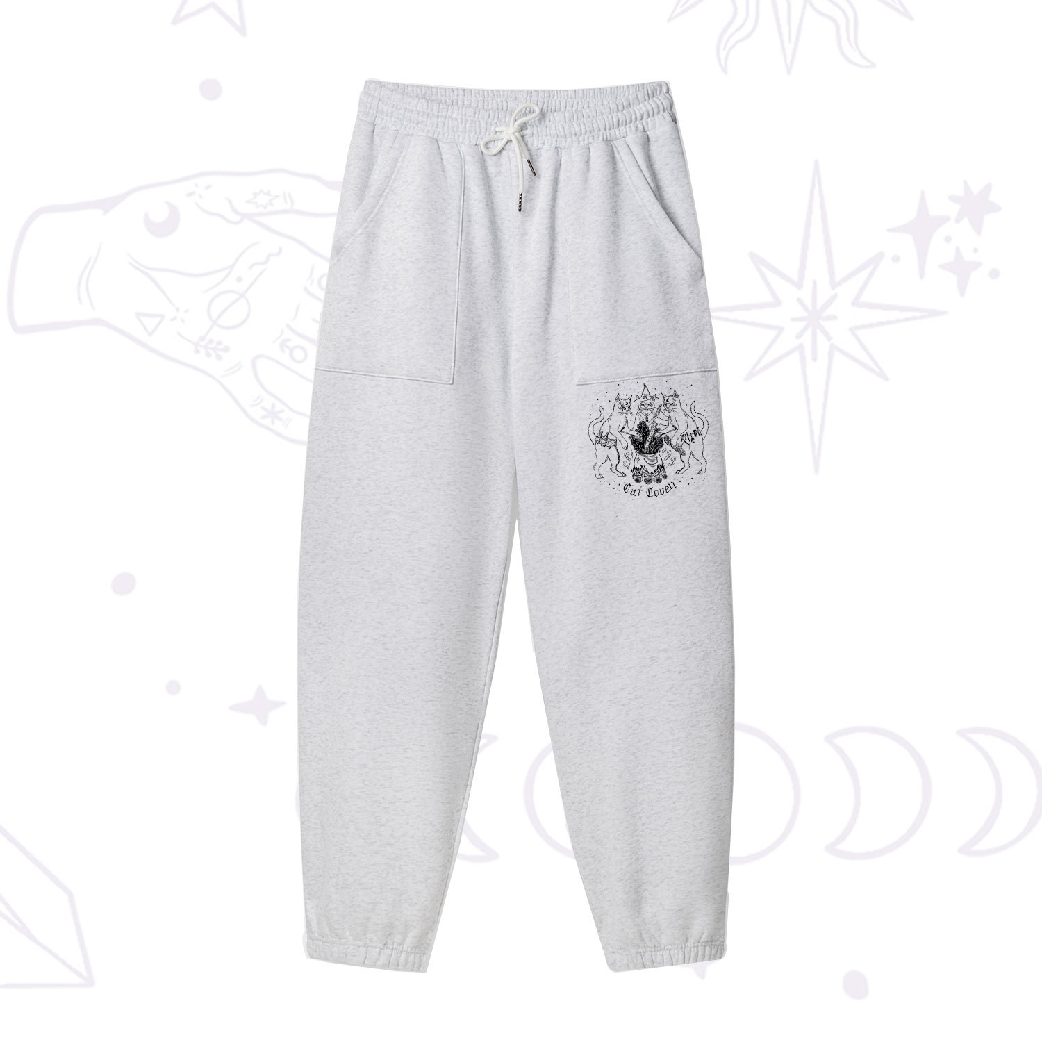 Purplehecate Cat Coven Fleece Sweatpants