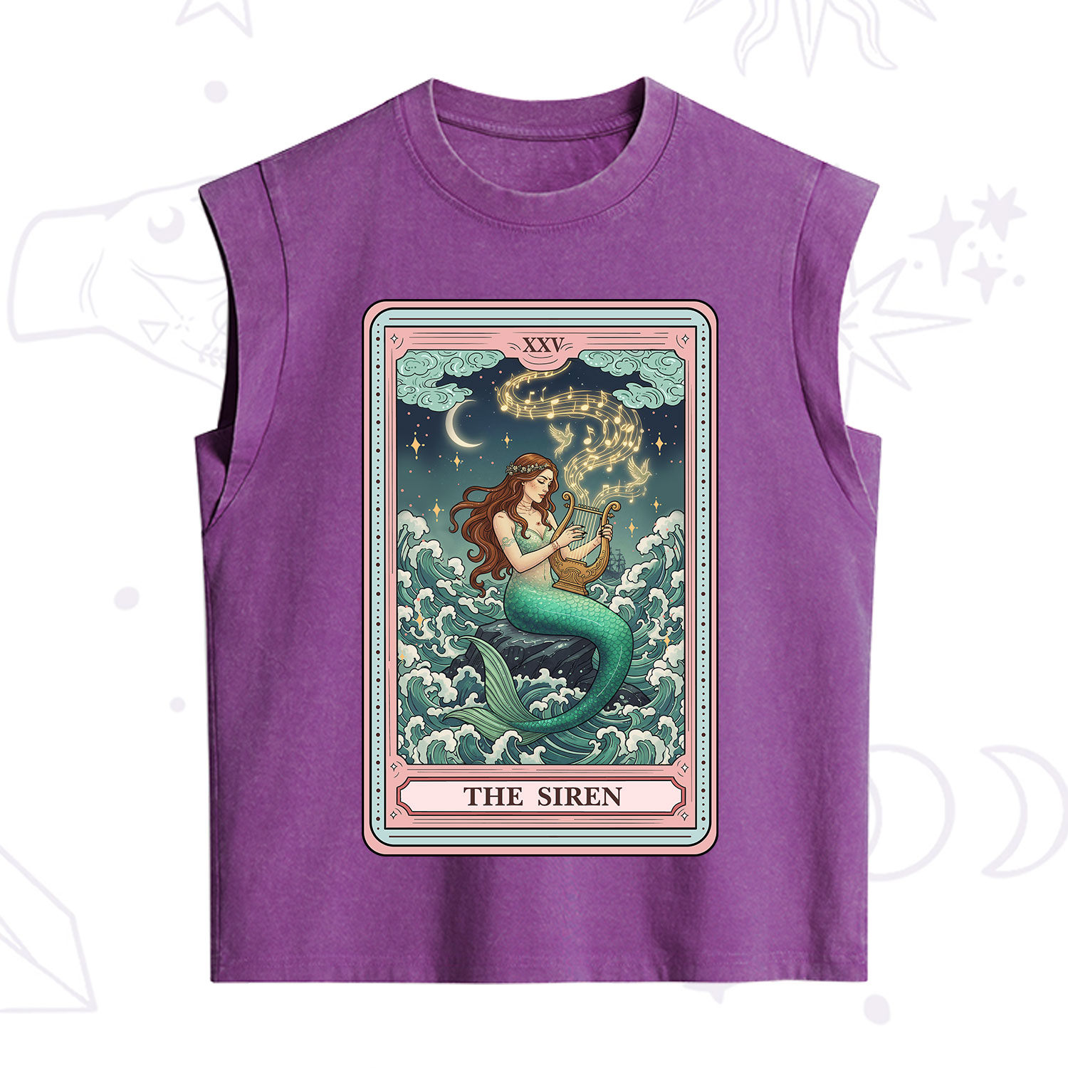 Purplehecate The Siren Tarot Vintage Washed Tank