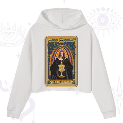 Purplehecate The Queen of Cups Tarot Crop Hoodie