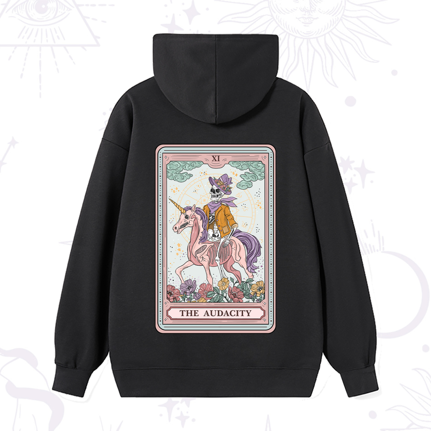 Magic Purplehecate The Audacity Tarot Card Hoodie