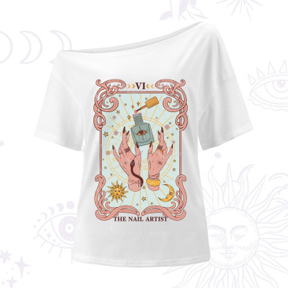 Purplehecate The Nail Artist Tarot One Shoulder T-Shirt