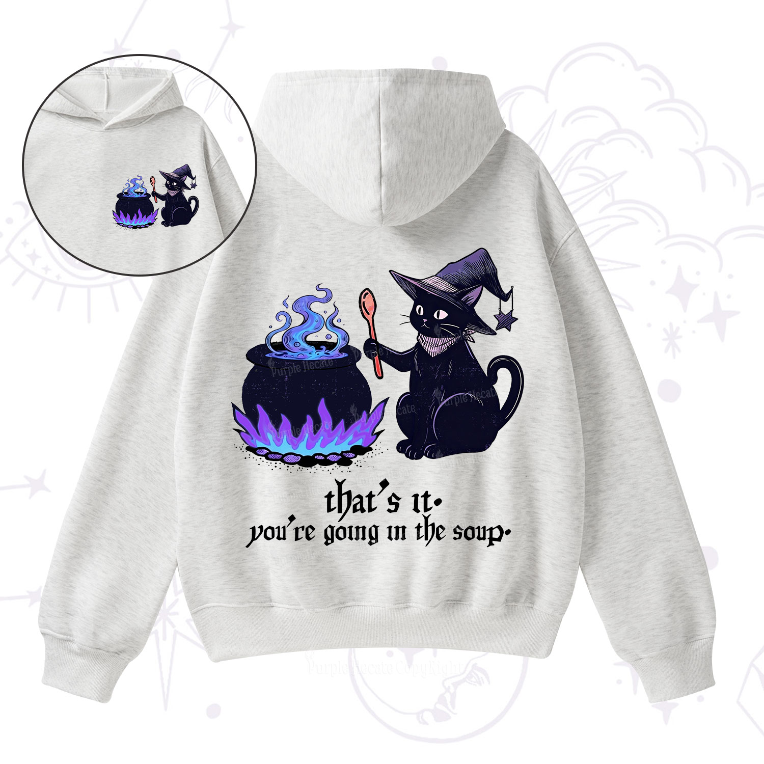 Purplehecate That's It You're Going In The Soup Fleece Hoodie Suit