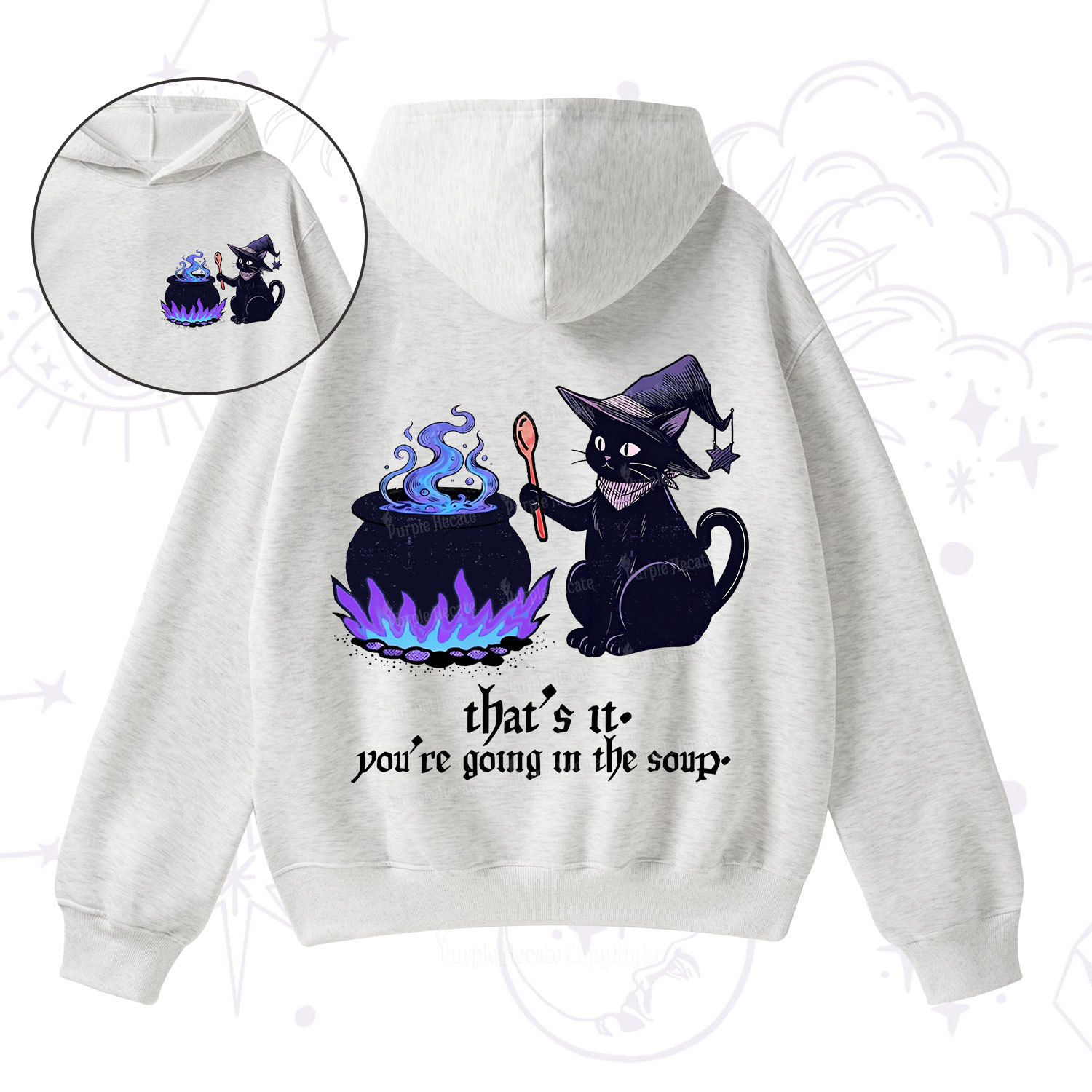 Purplehecate That's It You're Going In The Soup Fleece Hoodie Suit