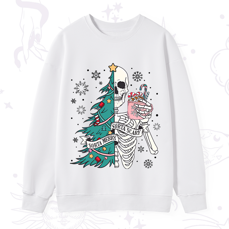 Purplehecate Sorta Merry Sorta Scary Christmas Sweatshirt