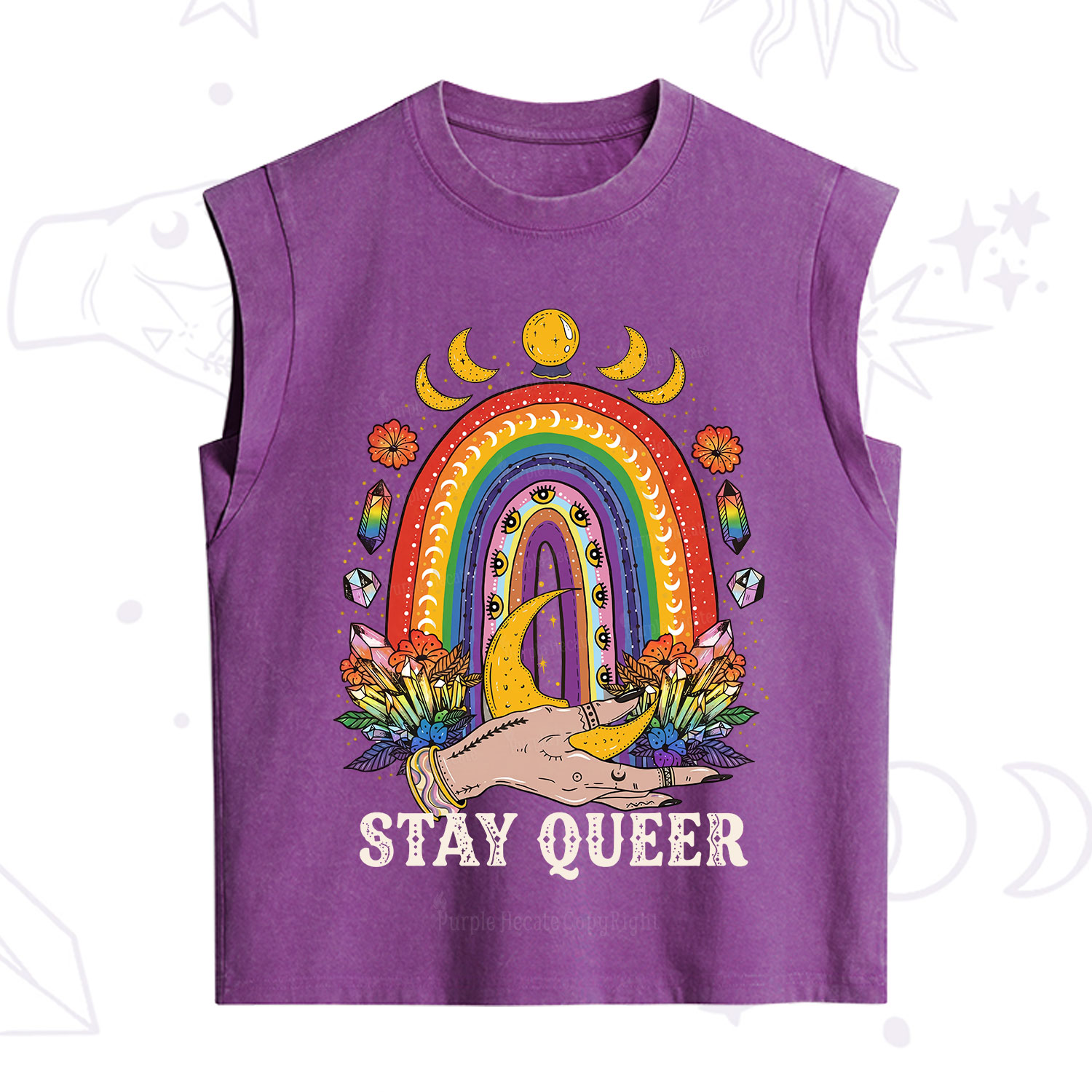 Purplehecate Stay Queer Vintage Washed Tank