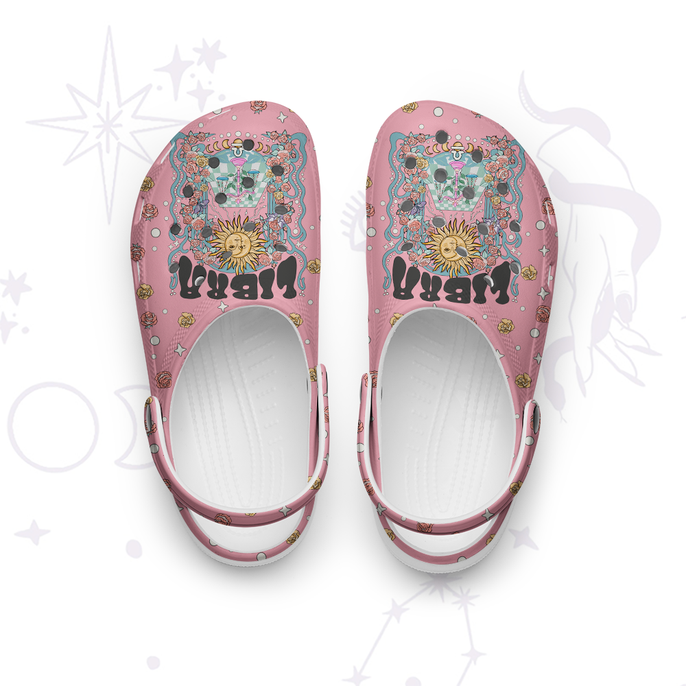 Purplehecate Libra Spirit Zodiac Rubber Clogs