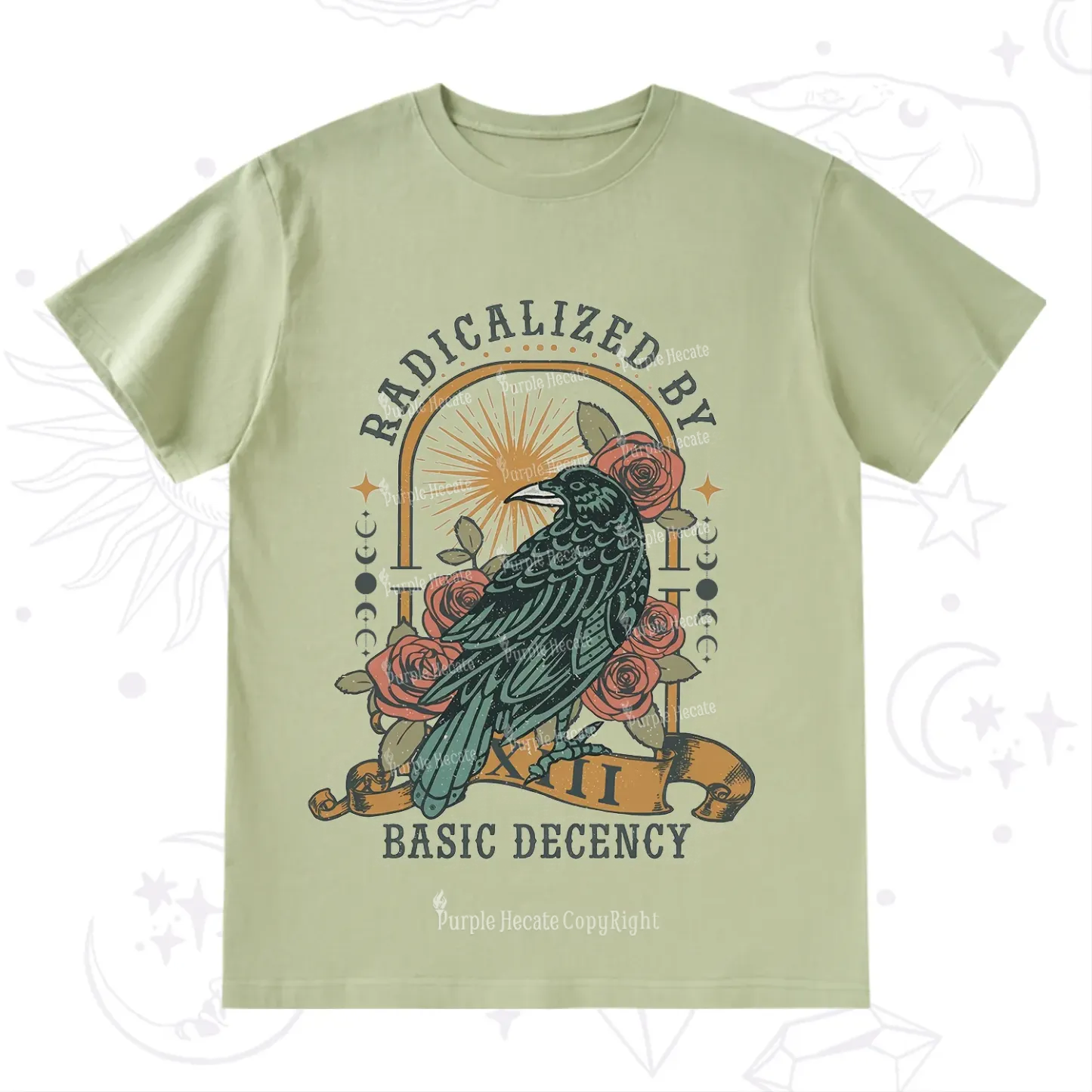 Purplehecate Radicalized By Basic Decency T-Shirt