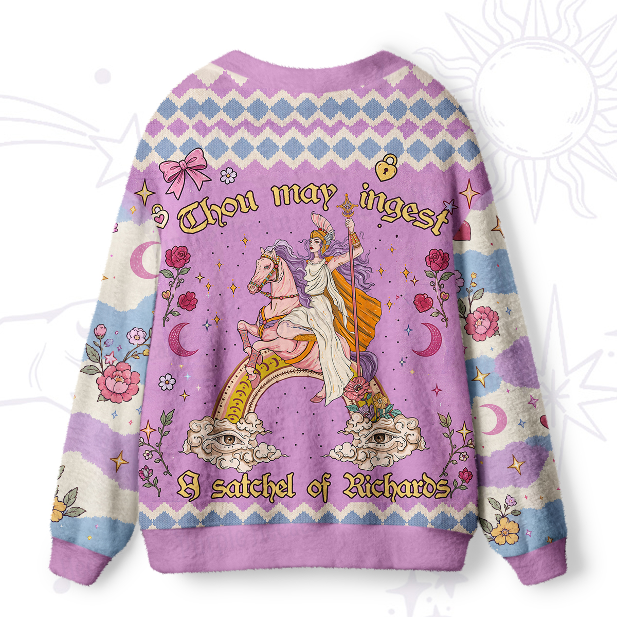 Purplehecate Thou may ingest a satchel of Richards Ugly Cardigan Sweaters