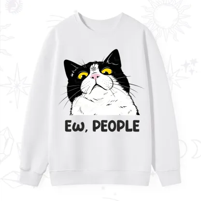 Purplehecate Ew People Cat Sweatshirt