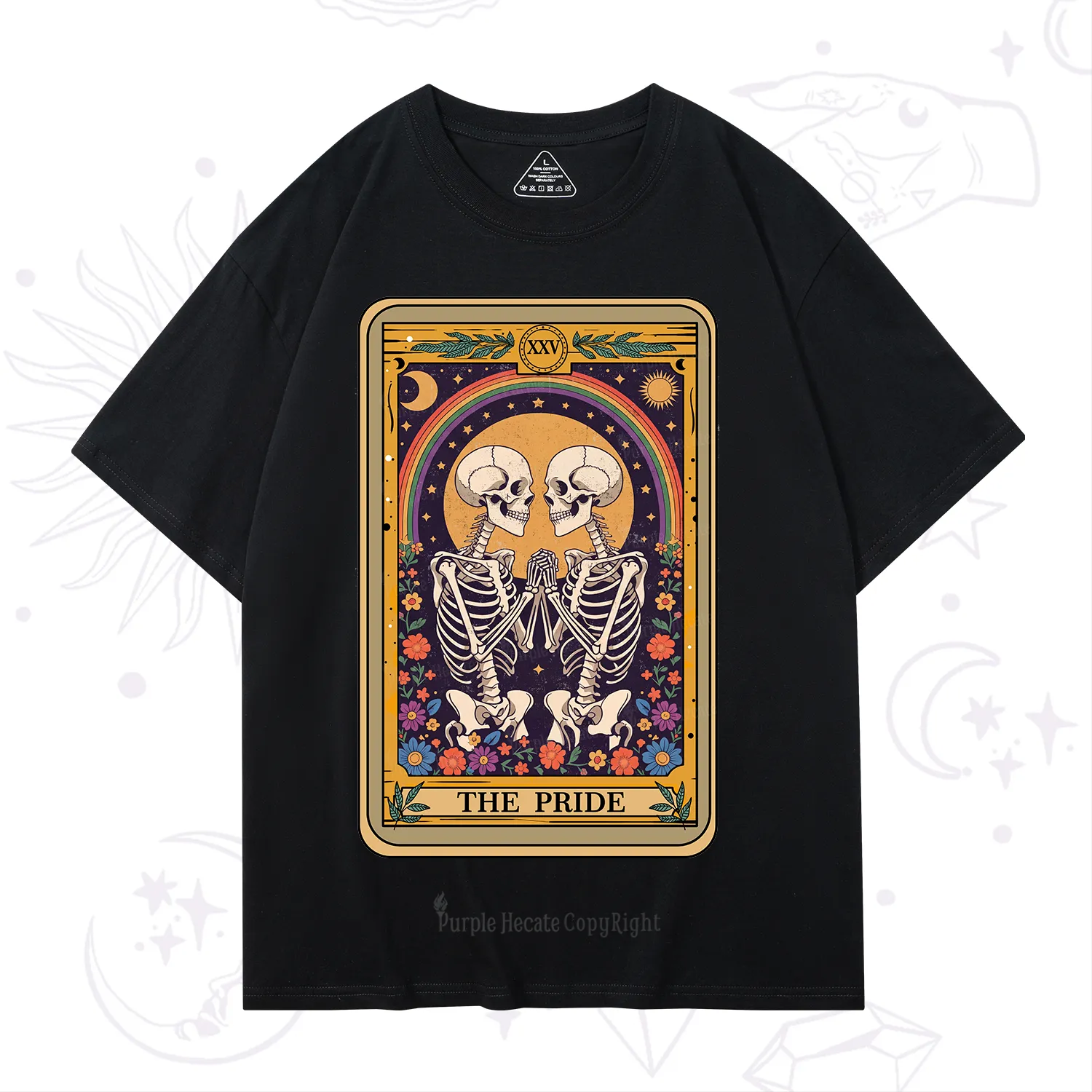 Purplehecate The Pride Skeleton Tarot T-Shirt
