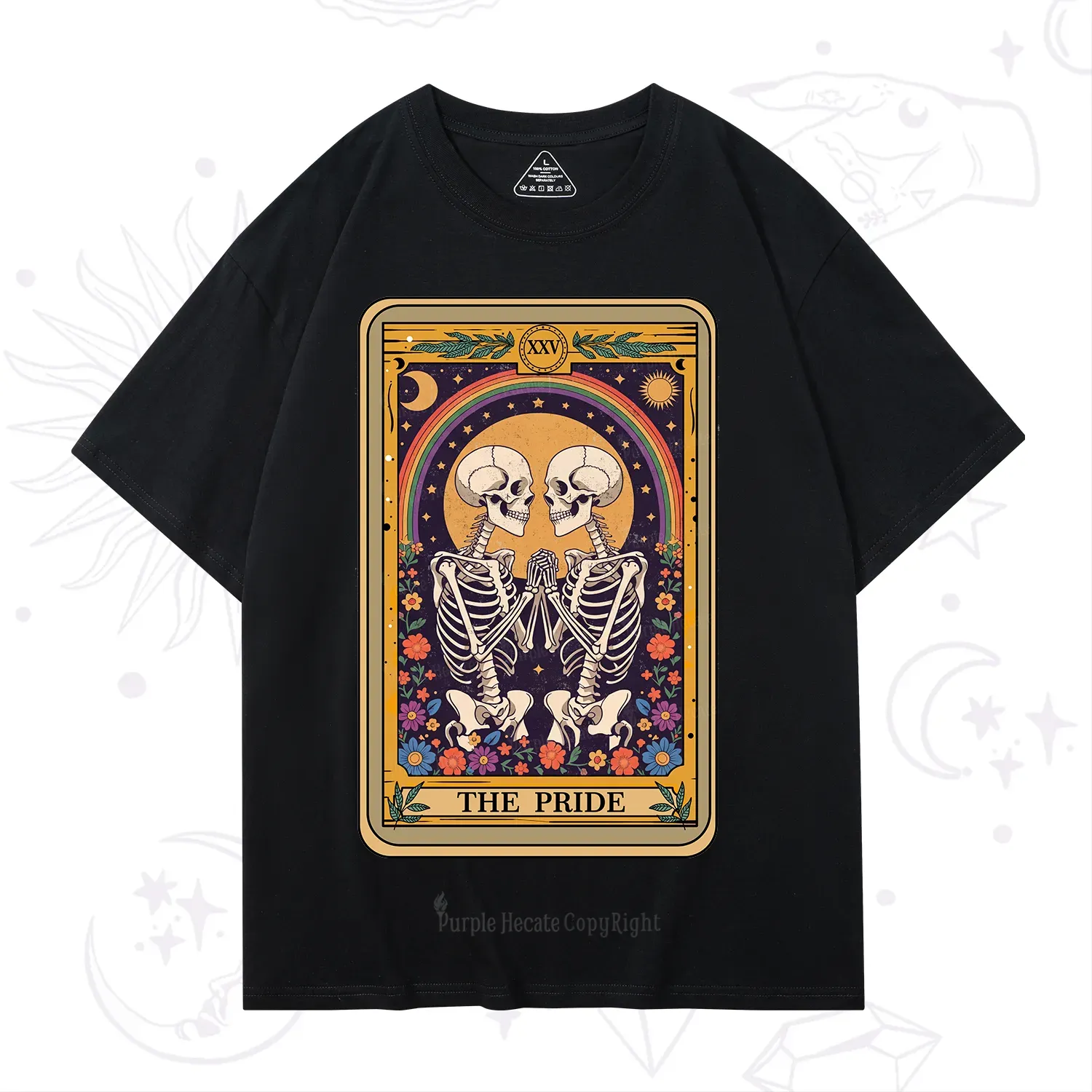 Purplehecate The Pride Skeleton Tarot T-Shirt