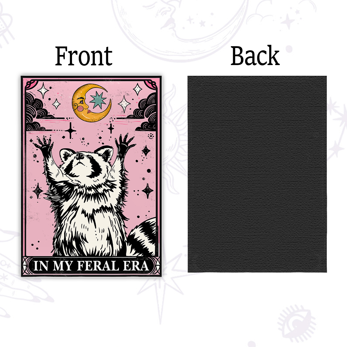 Purplehecate The In My Feral Era Tarot Raccoon Magnet