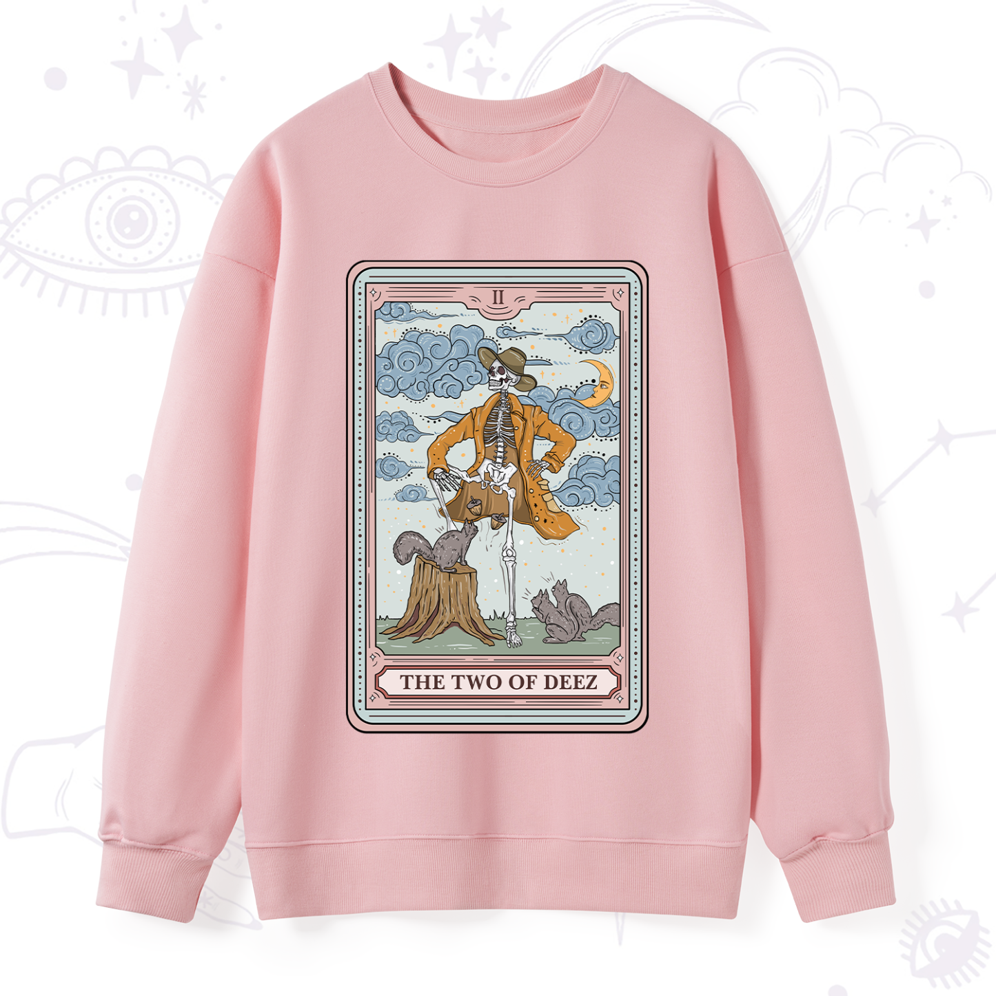 Purplehecate The Two Of Deez Tarot Sweatshirt
