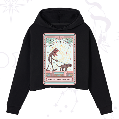 Purplehecate The Walker of Shadows Tarot Crop Hoodie