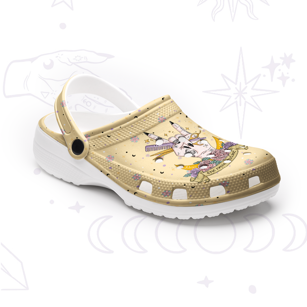 Purplehecate The Hair Stylist Tarot Rubber Clogs