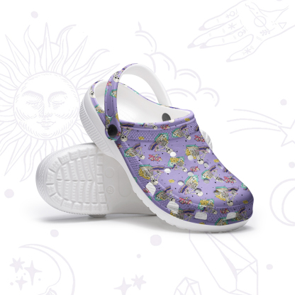Purplehecate Book Lover Rubber Clogs