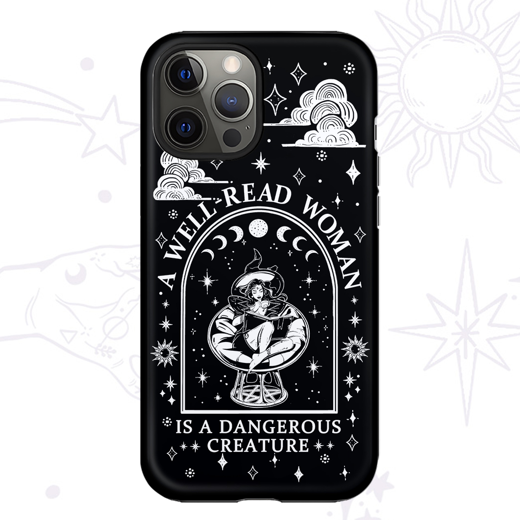 Purplehecate A Well Read Woman Bookish Phone Case