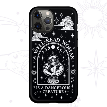 Purplehecate A Well Read Woman Bookish Phone Case