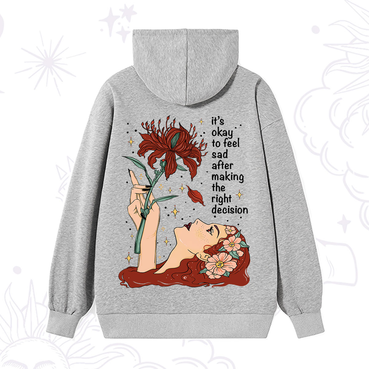 Purplehecate It's Okay To Feel Sad After Making The Right Decision Hoodie