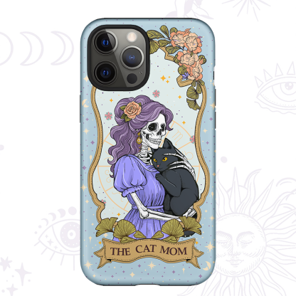 Purplehecate The Mystic Witch Cat Mom Ancient Mirror Phone Case