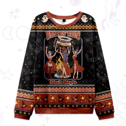 Purplehecate Witches' Brew Ugly Halloween Sweatshirts