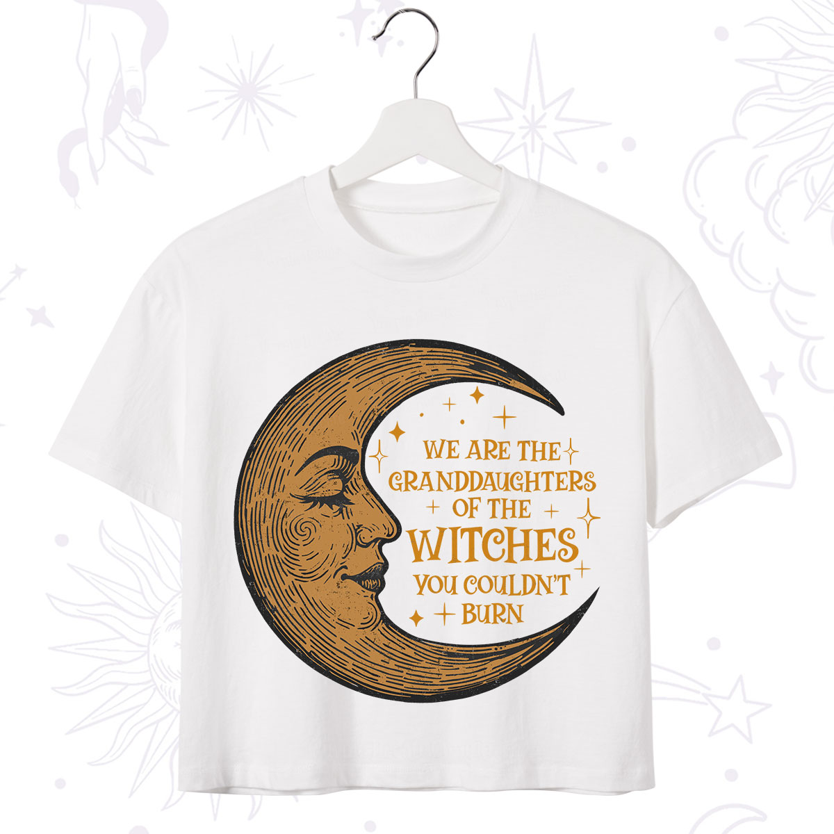 Purplehecate We Are the Granddaughters of the Witches You Could Not Burn  Crop T-Shirt