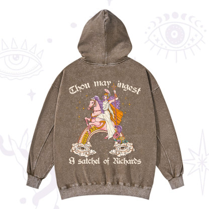 Purplehecate Thou may ingest a satchel of Richards Washed Hoodie