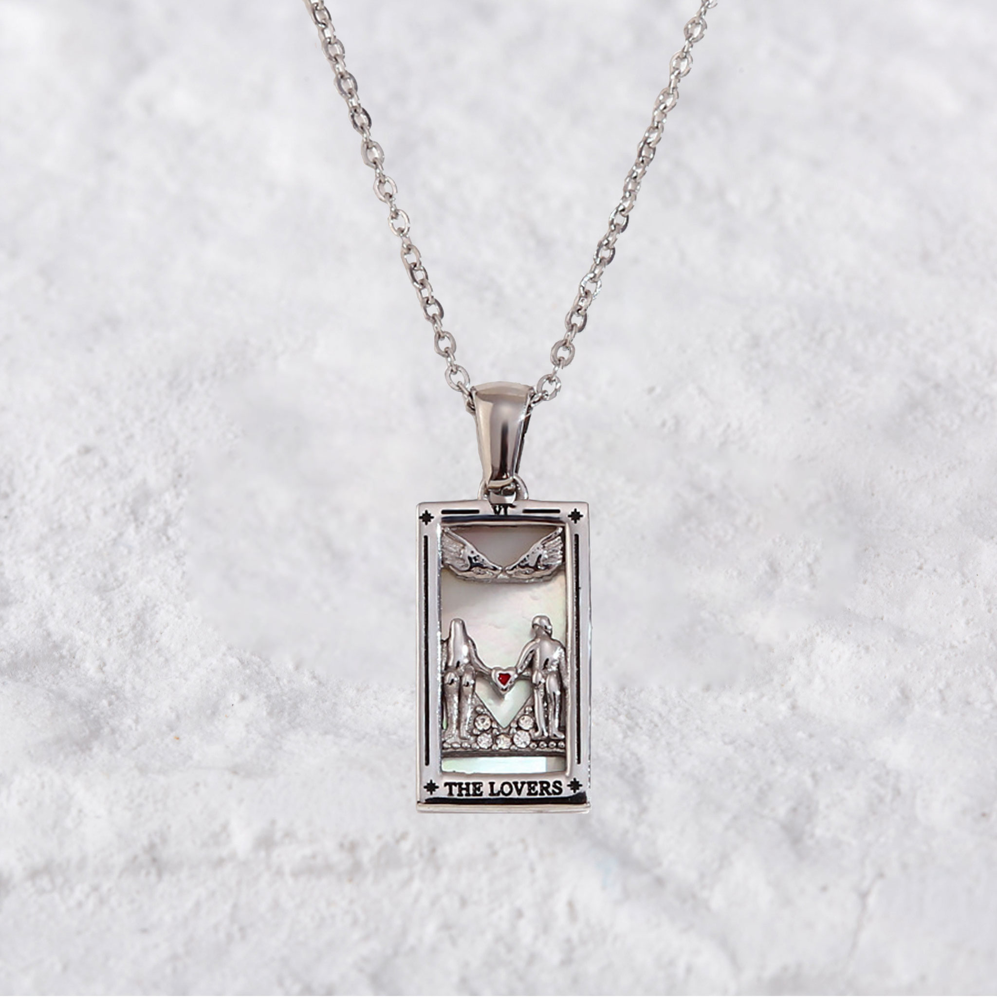 Purplehecate The Lovers Tarot Necklace
