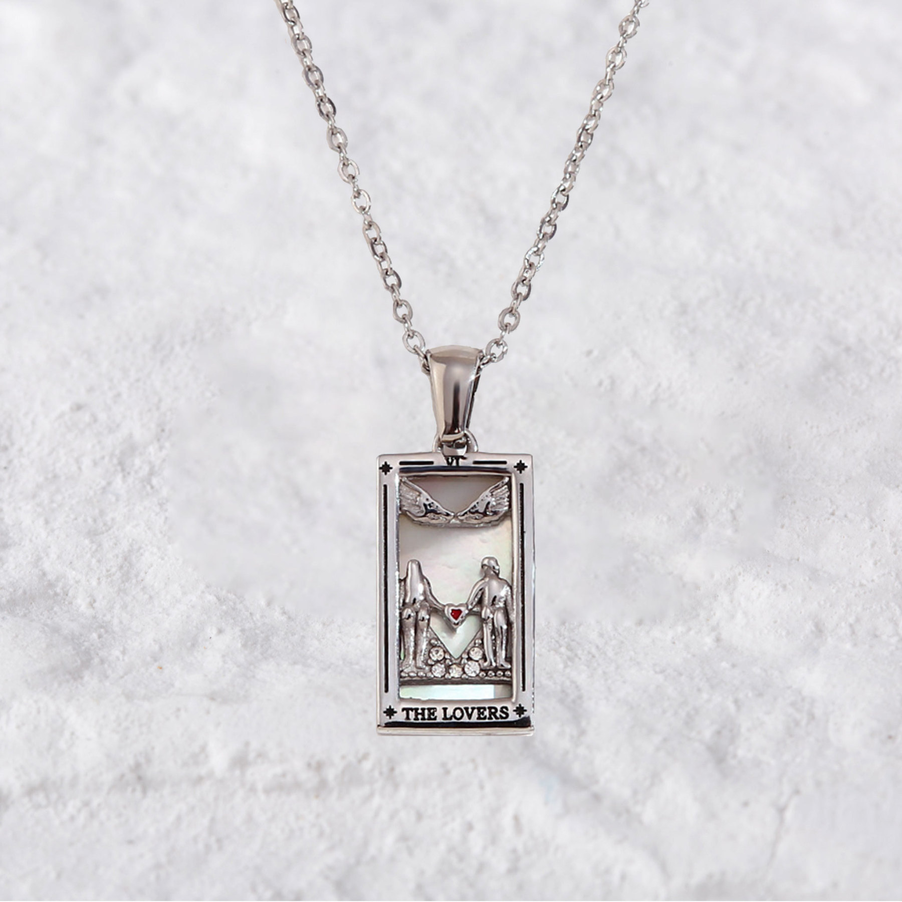 Purplehecate The Lovers Tarot Necklace