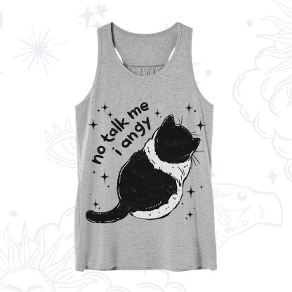 Purplehecate No Talk Me Im Angy Cat Tank