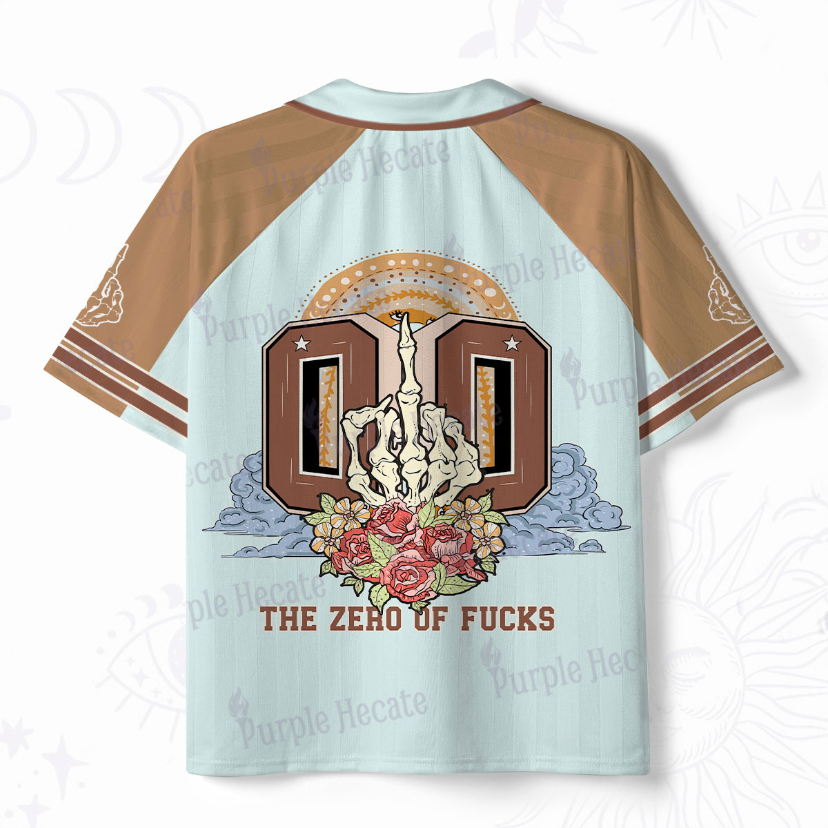 Purplehecate The Zero of Fucks No Apologies Polo Collar Unisex Jersey