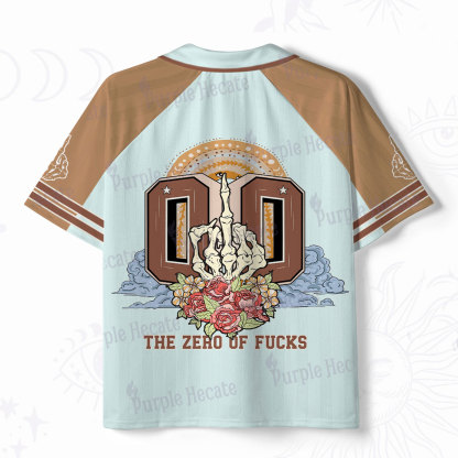 Purplehecate The Zero of Fucks No Apologies Polo Collar Unisex Jersey