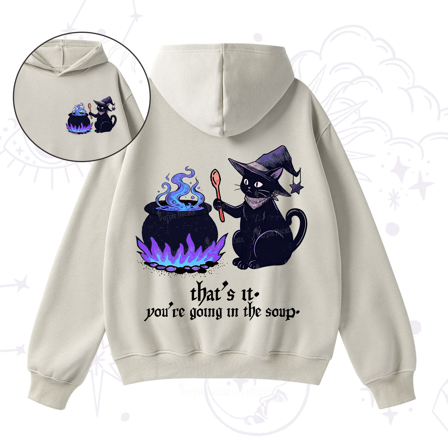 Purplehecate That's It You're Going In The Soup Fleece Hoodie Suit