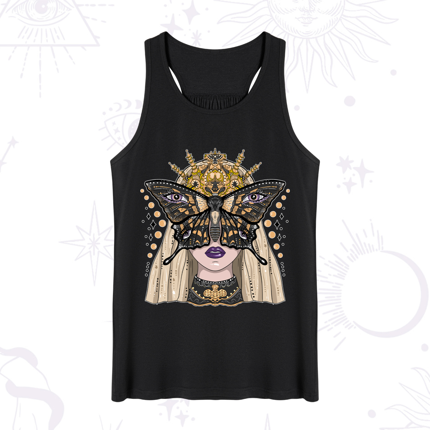 Purplehecate Butterfly Witchy Tank