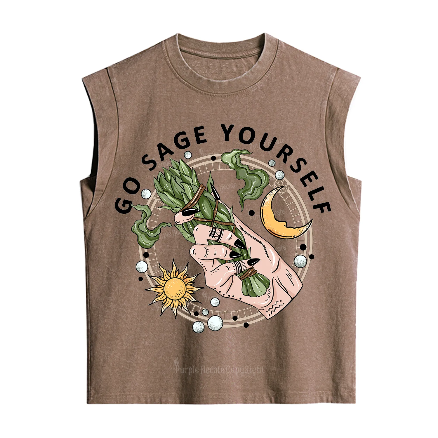 Purplehecate Go Sage Yourself Vintage Washed Tank