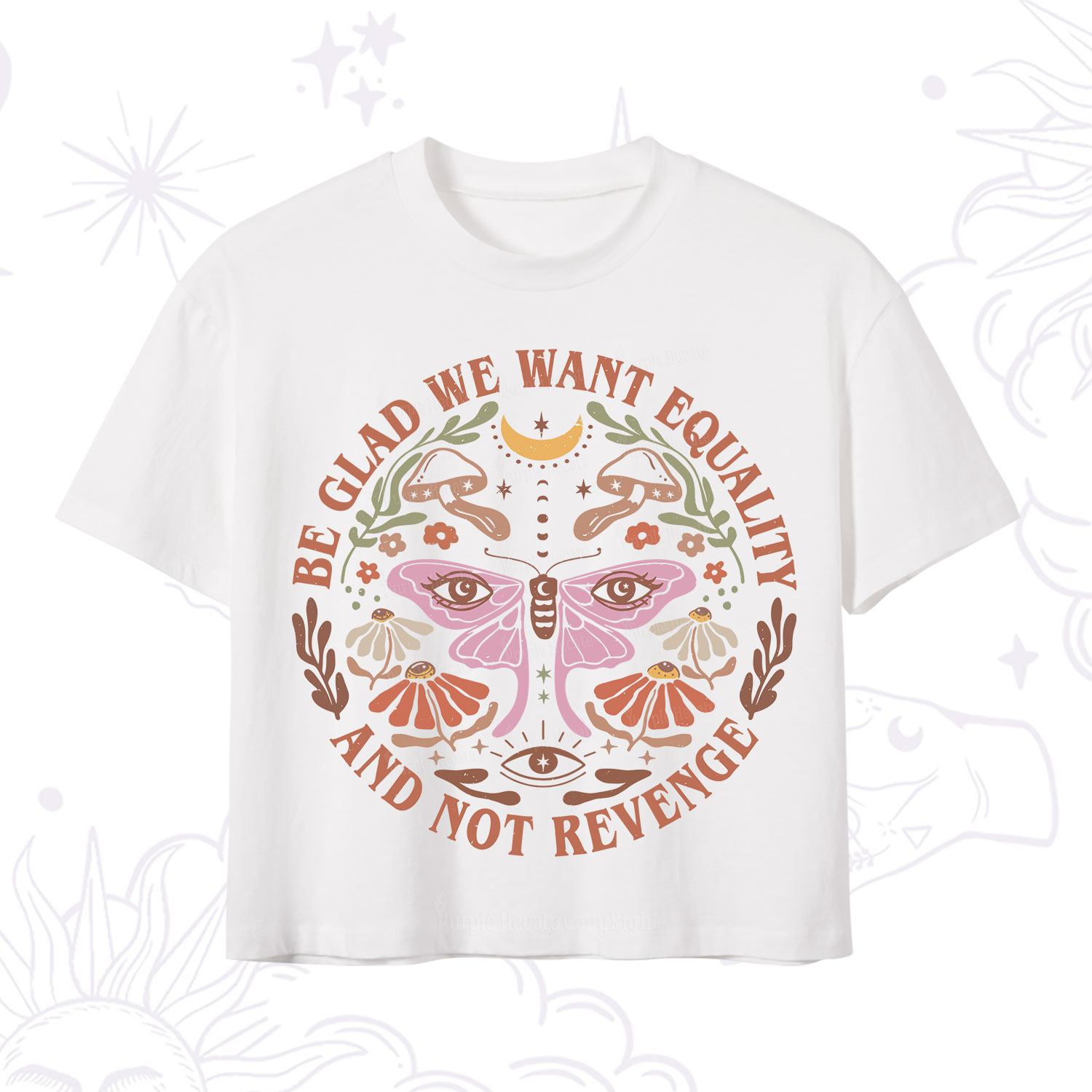 Purplehecate Be Glad We Want Equality Crop T-Shirt