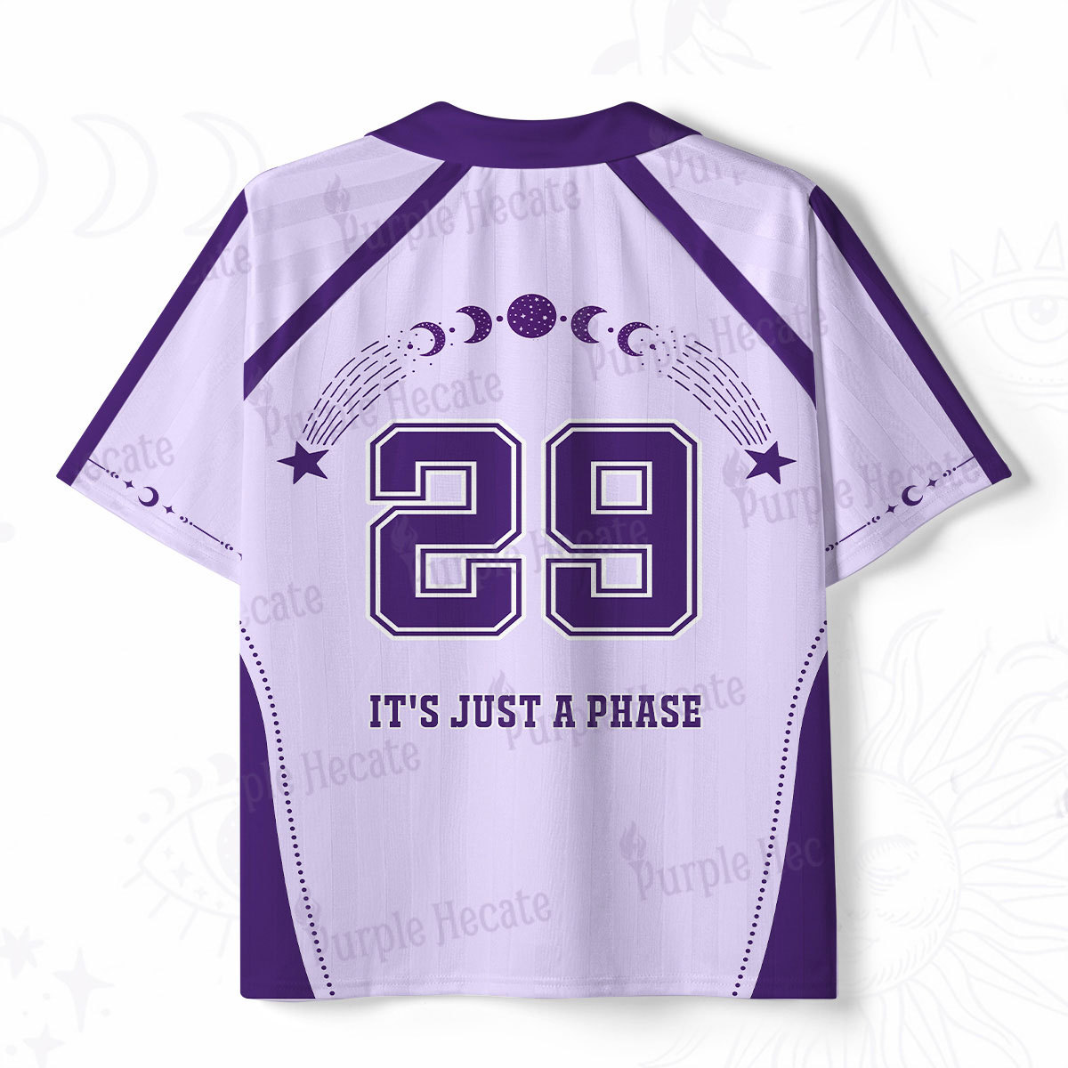 Purplehecate It's Just A Phase Polo Collar Unisex Jersey