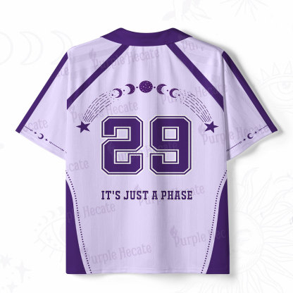 Purplehecate It's Just A Phase Polo Collar Unisex Jersey