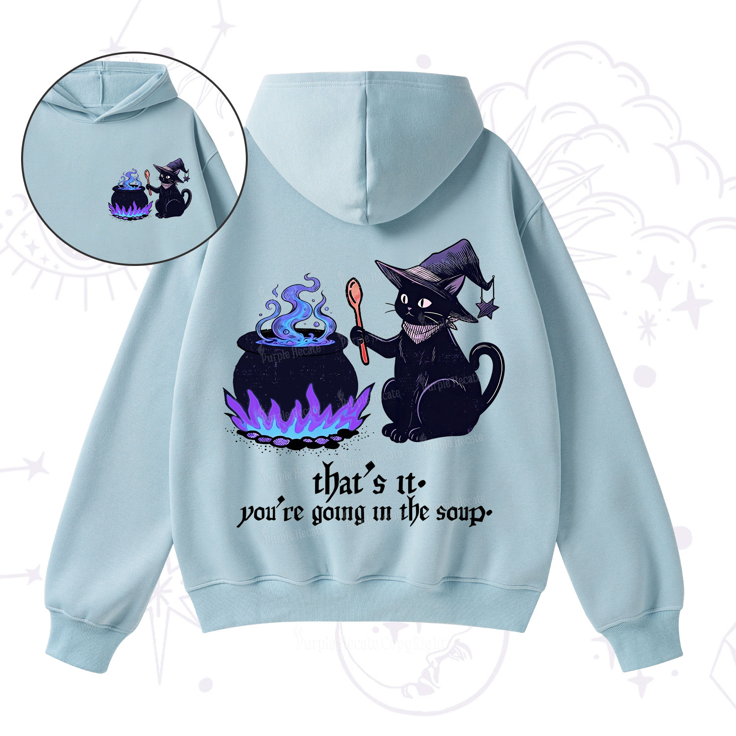 Purplehecate That's It You're Going In The Soup Fleece Hoodie Suit