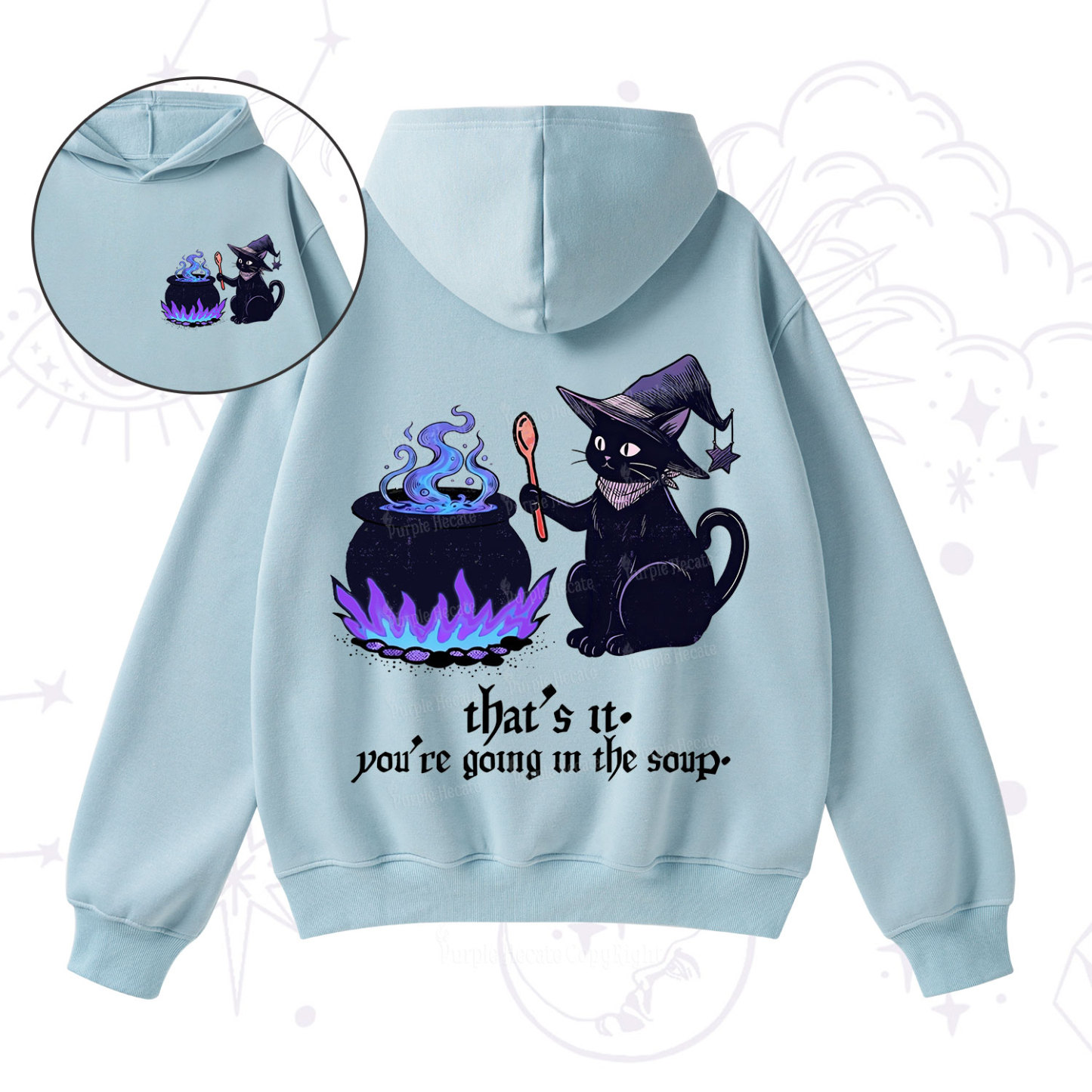 Purplehecate That's It You're Going In The Soup Fleece Hoodie Suit