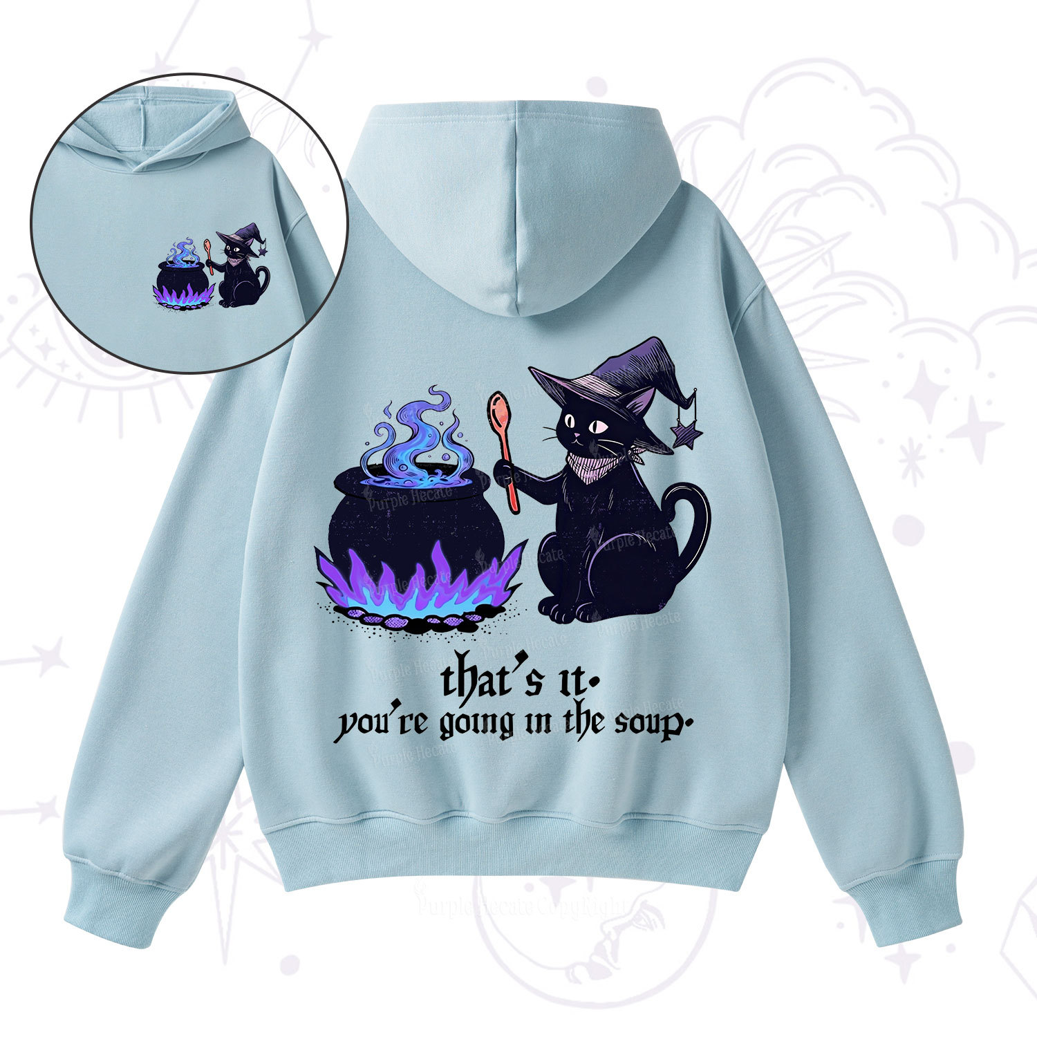 Purplehecate That's It You're Going In The Soup Fleece Hoodie Suit