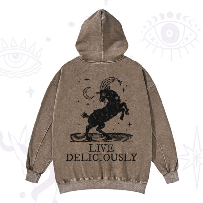 Purplehecate Live Deliciously Washed Hoodie