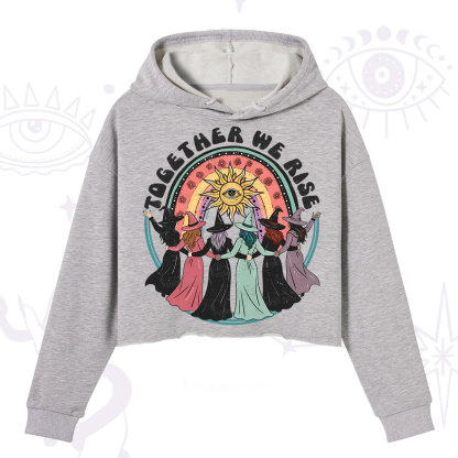 Purplehecate Together We Rise Crop Hoodie