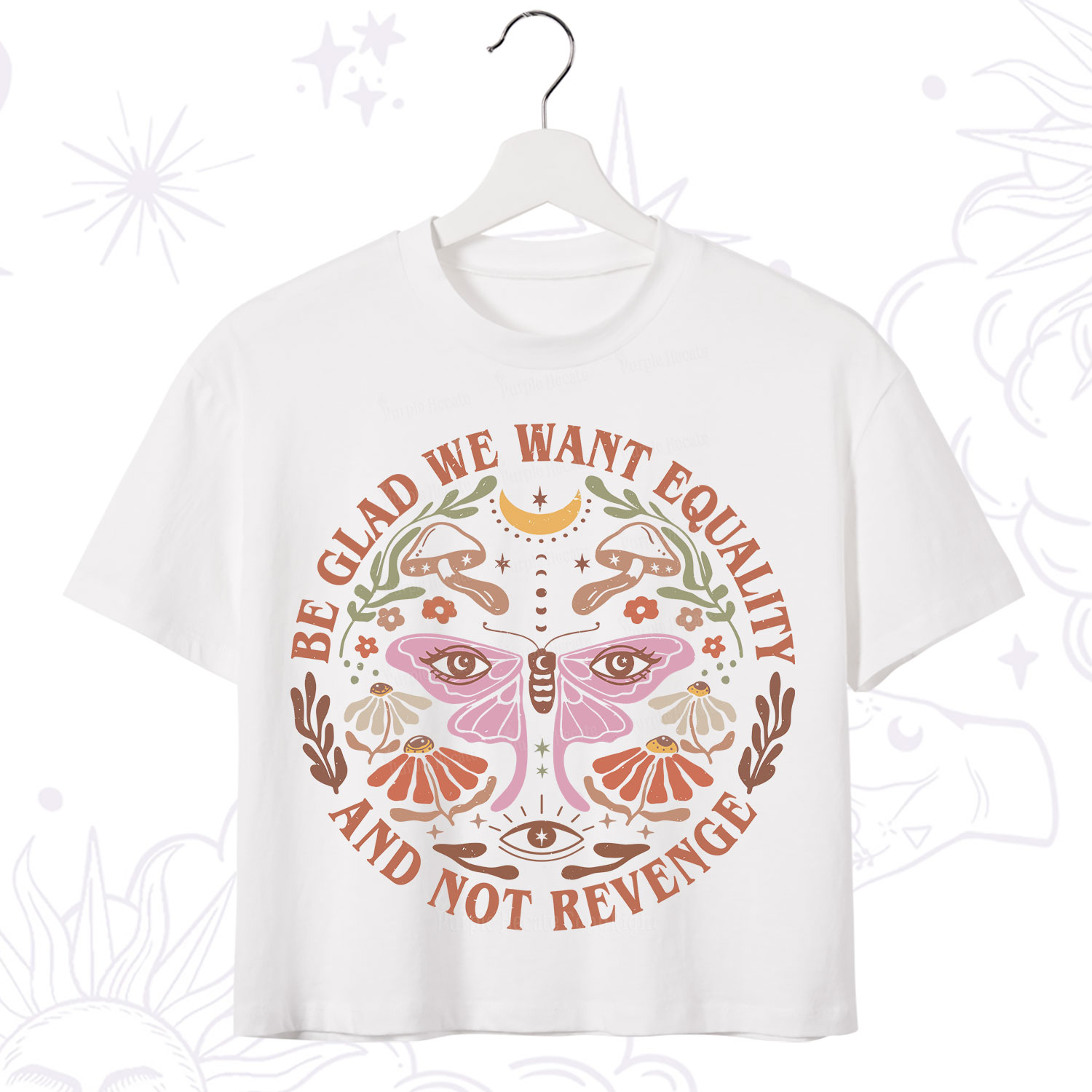 Purplehecate Be Glad We Want Equality Crop T-Shirt
