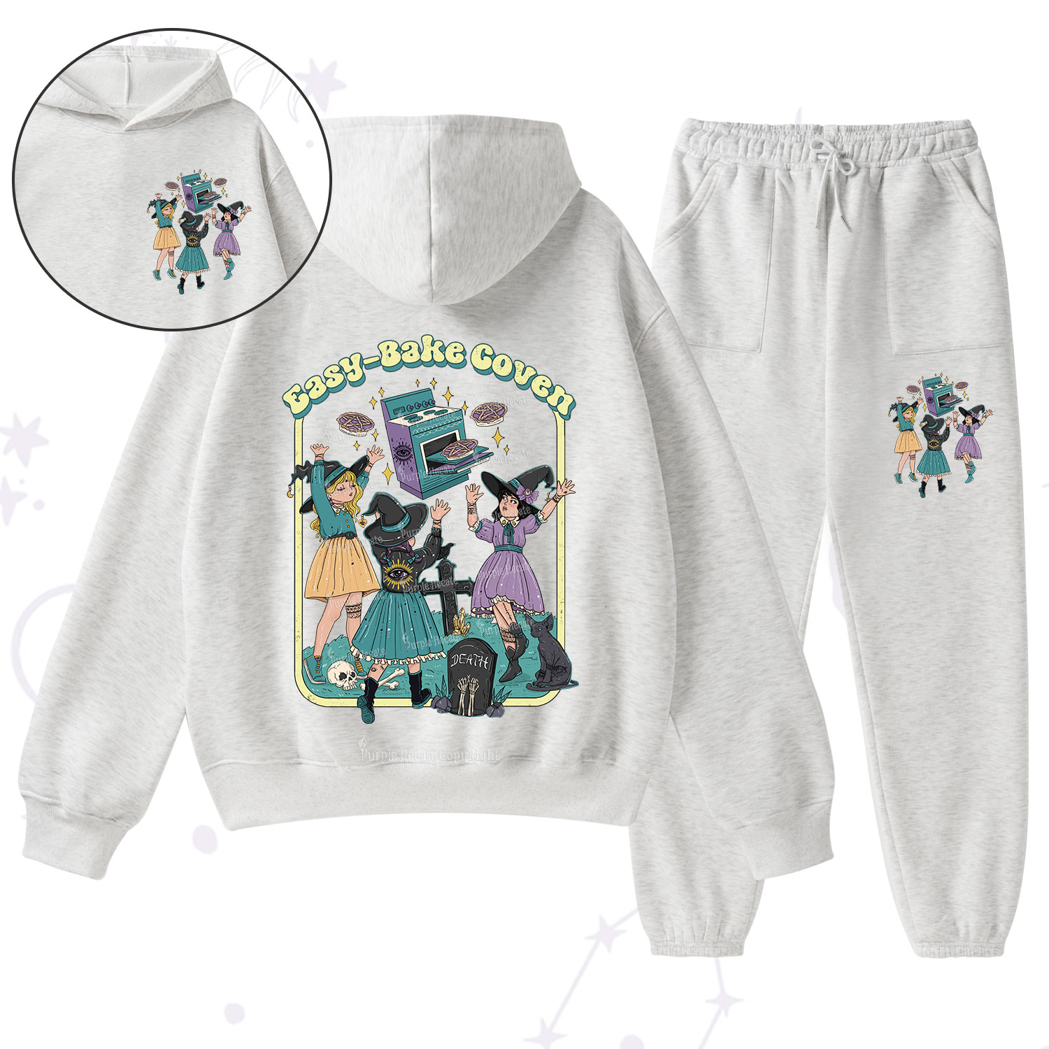 Purplehecate Easy Bake Coven Fleece Hoodie Suit
