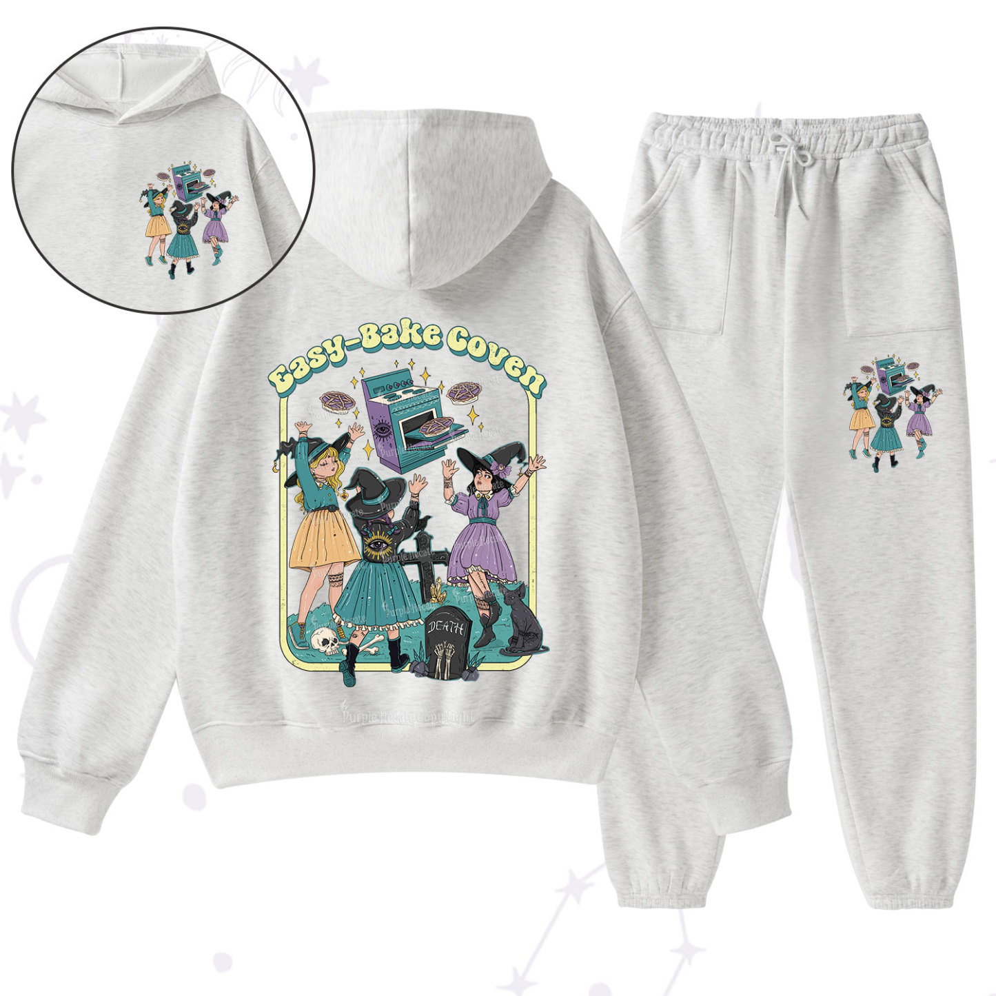 Purplehecate Easy Bake Coven Fleece Hoodie Suit