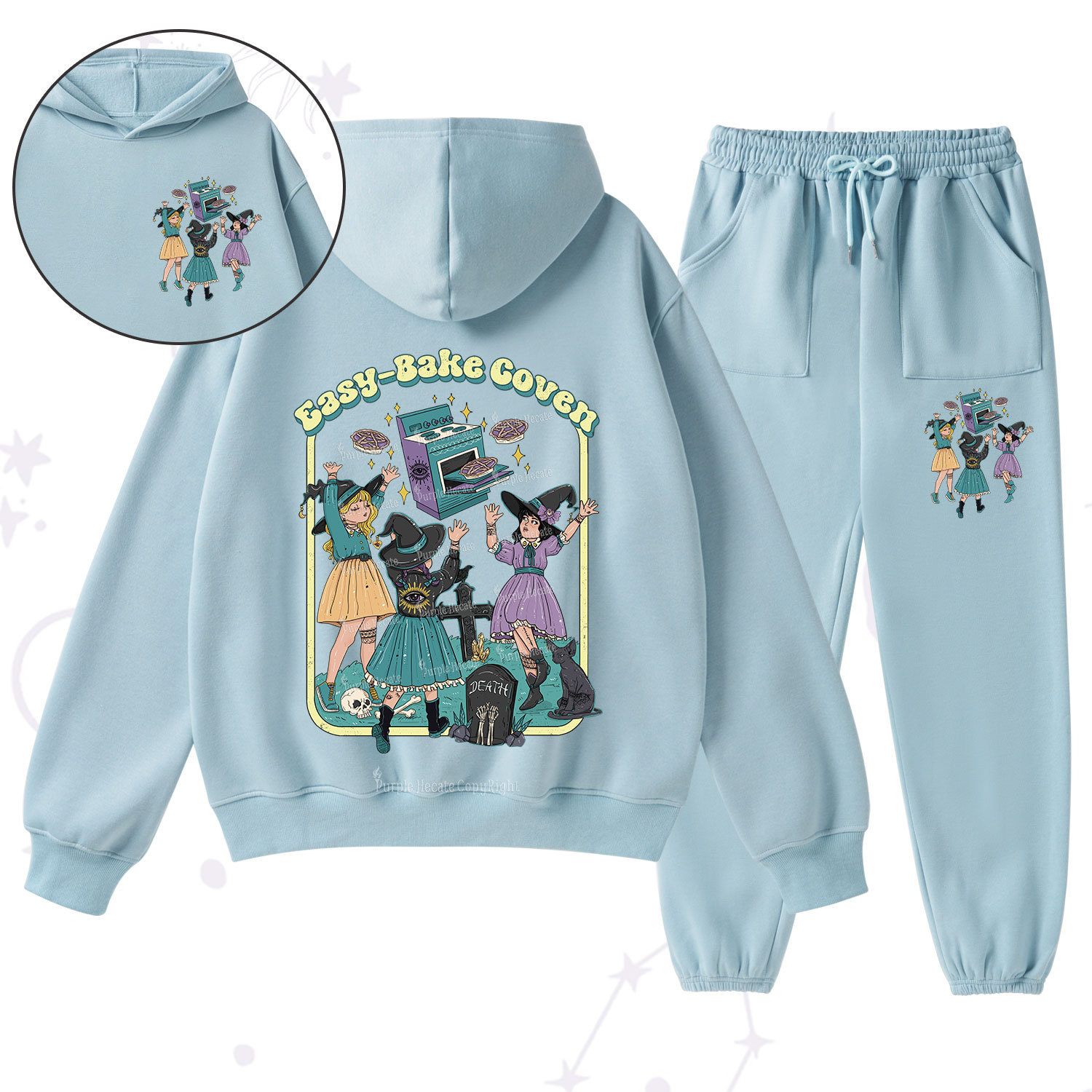 Purplehecate Easy Bake Coven Fleece Hoodie Suit